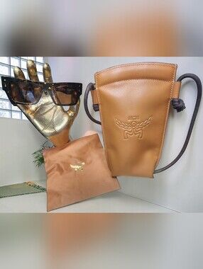Authentic MCM Leather Crossbody Sunglasses Case Set Model MW0014